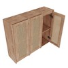 ChicFurnit Bathroom Storage Cabinets Modern Storage Cabinet with Sleek Design for Bathroom Spaces, Brown,35.43”*9.81”*29.5" - 2 of 4