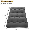 Foldable Japanese Futon Mattress, 3-in-1 Floor Sleeping Mat with 5-Layer Design, Roll Up Tatami Bed for Apartments & Travel - 2 of 4