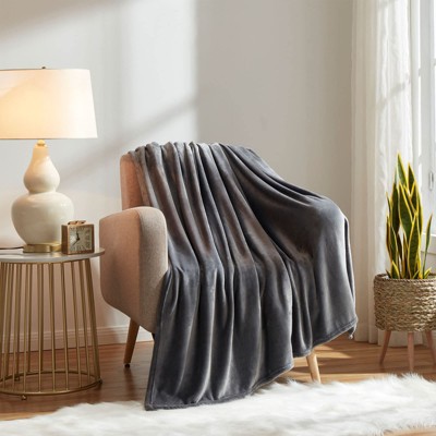 Inhand Fleece Throw Blanket for Couch Sofa or Bed, 50" x 60" Soft Fuzzy Plush Blanket, Luxury Flannel Blanket, Super Cozy and Comfy for All Seasons