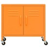 VidaXL Storage Cabinet Orange 23.6"x13.8"x22" Steel - 3 of 4