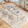 7-Piece Kids Table and Chairs Set, Foldable Activity Center for Children, Toddler Size for Play, Snacks, Arts and Crafts - 2 of 4