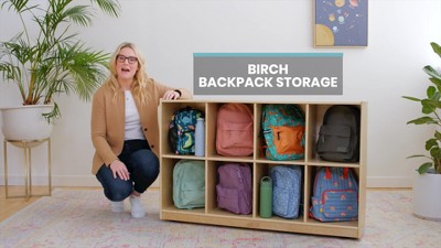 Eight Cubby Backpack Storage Cabinet