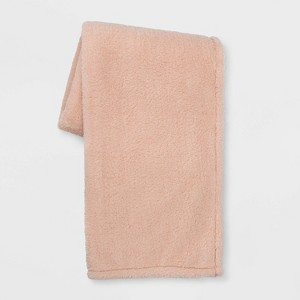 Sherpa Throw Blanket Blush - Room Essentials
