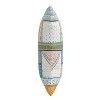 18"x18" Bohemian Patch Square Throw Pillow Blue Coral - Skyline Furniture: Woven Cotton, Zipper Closure - 2 of 4