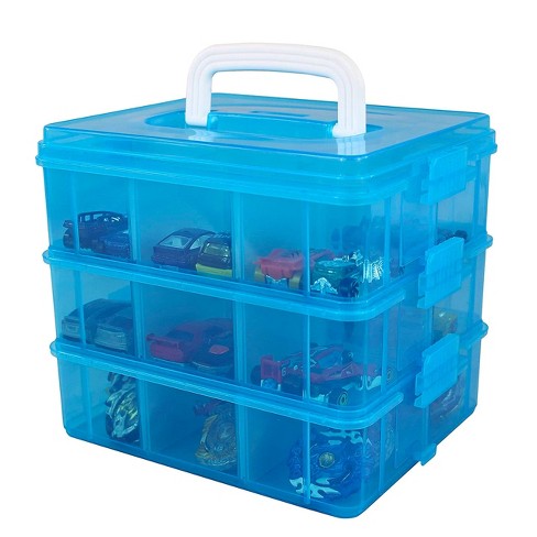Flipo Battery Storage Case & Organizer Container Store Various Sizes of  Batteries & Holds 148 Batteries- Includes Bonus Battery Tester - Blue