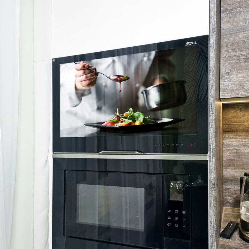 Parallel AV 23.8" Smart Kitchen Cabinet TV with Lift Hinge Kit, 5 of 12