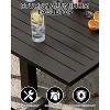 Jojoka Expandable 31"-63" Aluminum Outdoor Dining Table Set for 4-6 People - Sleek Slatted Design for Patio, Garden & Deck - 4 of 4