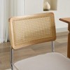 NicBex Modern Dining Chair with Rattan Backrest Upholstered Velvet Padded Seats for Kitchen,Dining Room - 4 of 4