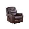 Whisen Bonded Leather 139° Recliner & Single Sofa Chair with Vibration Massage & Heating - 2 of 4