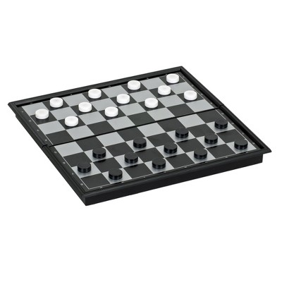 magnetic travel checkers set