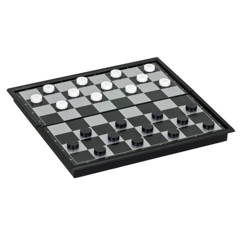 Magnetic Folding Chess Checkers Board Game International Size