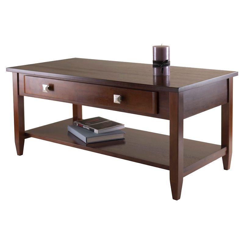 Richmond Coffee Table with Tapered Leg Walnut Finish - Winsome, 4 of 6