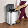 GustoWave  50L/13Gal Heavy Duty Hands-Free Stainless Steel Kitchen Trash Can with Soft Close Lid & Inner Liner, Fingerprint-Resistant - 2 of 4