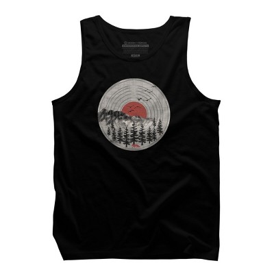Men's Design By Humans Vinyl Nature Tunes By Maryedenoa Tank Top