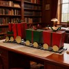 Christmas Iron Train Decor with Gift-Shaped Carriages - 2 of 4