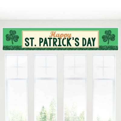 Big Dot of Happiness St. Patrick's Day - Saint Patty's Day Party Decorations Party Banner