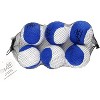 Midlee Dog Tennis Balls- Blue/White- Set of 6 - 2 of 3
