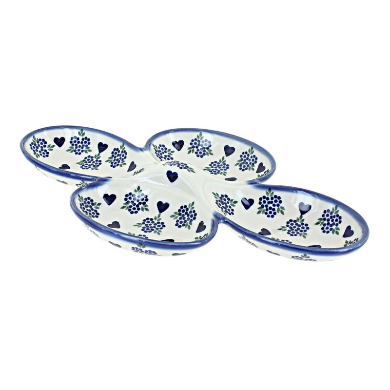 Blue Rose Polish Pottery A395 Andy Condiment Dish, 1 of 2