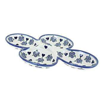 Blue Rose Polish Pottery A395 Andy Condiment Dish