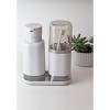 OU Soap Dispenser & Toothbrush Holder, Durable, Dual Bathroom Set 16.9oz Soap Dispenser, Nonslip  Toothbrush Holder, Bathroom Countertop Organizer - 3 of 3