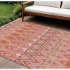 Pink Salmon And Blush Southwestern Washable Indoor Outdoor Area Rug - 2 of 4