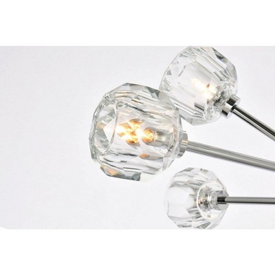 Graham Chrome 10-Light Crystal LED Pendant