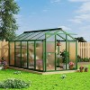 Garvee Greenhouse for Outdoors, Polycarbonate Greenhouse with Quick Setup Structure and Roof Vent, Aluminum Greenhouses Heavy Duty for Garden, Lawn - 2 of 4