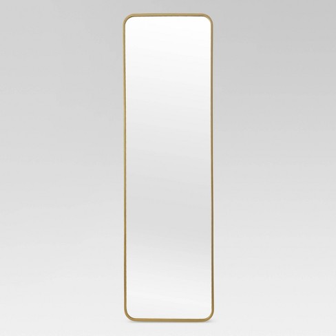 19 Plastic Mirrored Wall Clock Brass - Threshold™ : Target