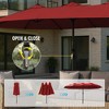 YARDSIGHT 12.5x6.7FT Large Rectangular  Outdoor Market Umbrella  without Base –Sturdy Frame & UV-Resistant Canopy for Garden, Deck, Pool, and Backyard - 4 of 4