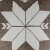 Northlight 20" Brown and White Plush High Pile Fleece Throw Pillow with Snowflake - 4 of 4