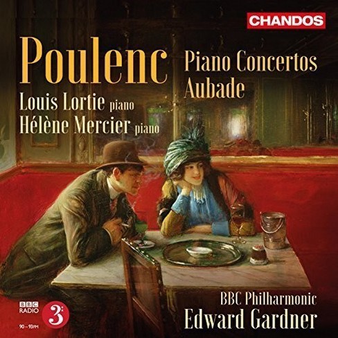 Poulenc Lortie Mercier BBC Philharmonic Orc Piano Concertos Aubade CD