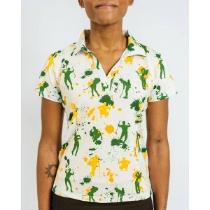 Women's People's Party Polo. Wo's. LIMITED EDITION. - Yatta Golf - 1 of 4