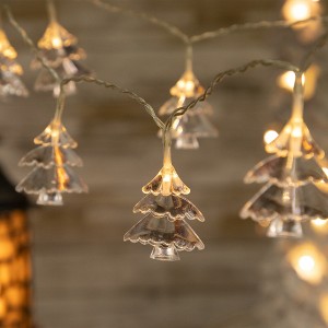Northlight Battery Operated Christmas Tree Light Set - Warm White LED - 3' Clear Wire - 10ct - 1 of 3