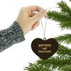 Southwest Minnesota State University Mustangs Logo Heart Love Wood Christmas Tree Holiday Ornament - 3 of 3