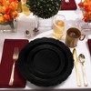 Smarty Had A Party Black Vintage Rim Round Plastic Wedding Value Set - 30 Sets - 2 of 4