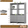 Aheaplus 24'' Freestanding Closet Organizer System with Hanging Rods and Drawers - 3 of 4