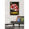 Trends International NFL Kansas City Chiefs - Neon Helmet 23 Unframed Wall Poster Prints - 2 of 4