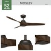 Hunter 52" Mosley Ceiling Fan Premier Bronze Finish with Brushed Cocoa Blades - Modern Indoor/Outdoor Design - 3 of 4