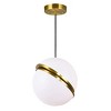 CWI Lighting Gemini 1 Light Pendant With Brass Finish - 3 of 4