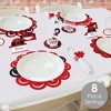 Big Dot of Happiness Jolly Santa Claus - Christmas Party Paper Charger and Table Decorations - Chargerific Kit - Place Setting for 8 - 2 of 4
