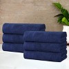 Honeycomb Waffle Border Cotton Medium Weight Towel Set by Blue Nile Mills - 2 of 4