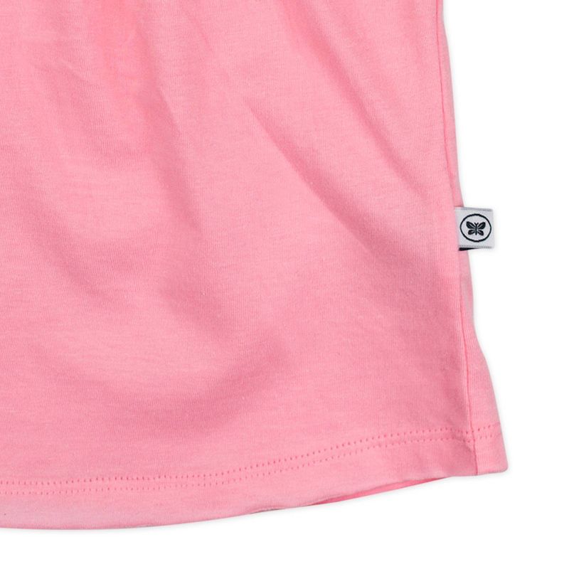 Honest Baby Girls' 8pk Rainbow Organic Cotton Puff Sleeve T-Shirt - Yellow/Violet/Pink, 2 of 10