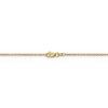 Black Bow Jewelry 1.4mm, 14k Yellow Gold Solid Link Cable Chain Necklace - 3 of 4