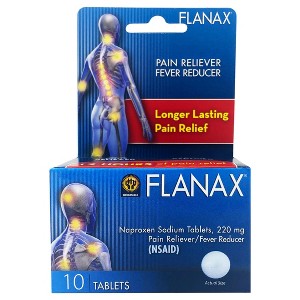 Flanax Naproxen Sodium 220mg Pain Reliever Tablets, 10 Ct - 1 of 4