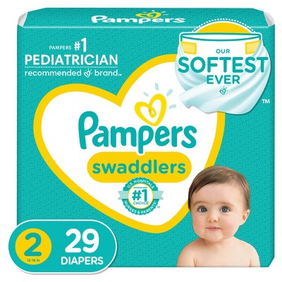Pampers Swaddlers Diapers Jumbo Pack - Size 2 - 29ct