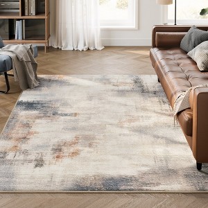 SONGMICS Area Rug, 5x7 ft 8x10 ft Rug for Living Room, Non-Slip Carpet, Modern Abstract Style, Home Decor, Machine Washable - 1 of 4