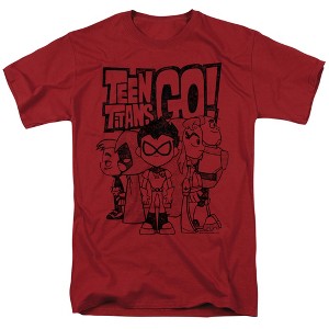 Teen Titans Go Team Up Adult T-Shirt - 1 of 4