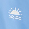 Carter's Just One You&#174 Toddler Boys' Long Sleeve Gingham Rash Guard Swimsuit Sets - Blue - 3 of 4