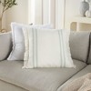 Mina Victory Lifestyle Cotton Linen Stripes Indoor Throw Pillow - 2 of 4