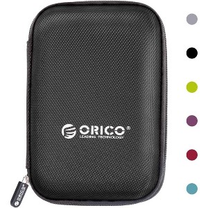 ORICO Hard Drive Case 2.5 inch External Drive Storage Carrying Bag Waterproof Shockproof - 1 of 3